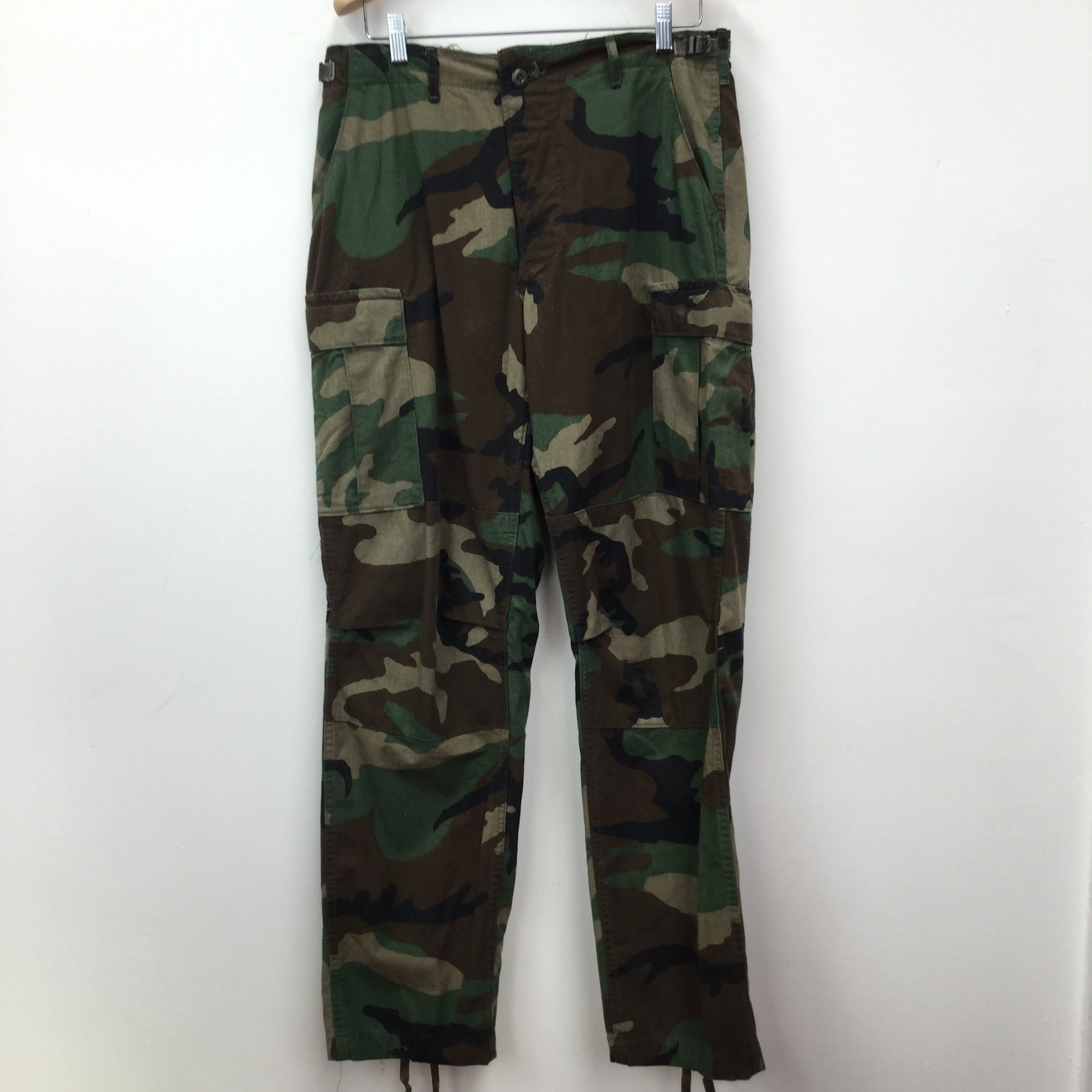 Image of Vintage Army Soldier Costume Camouflage Bottoms