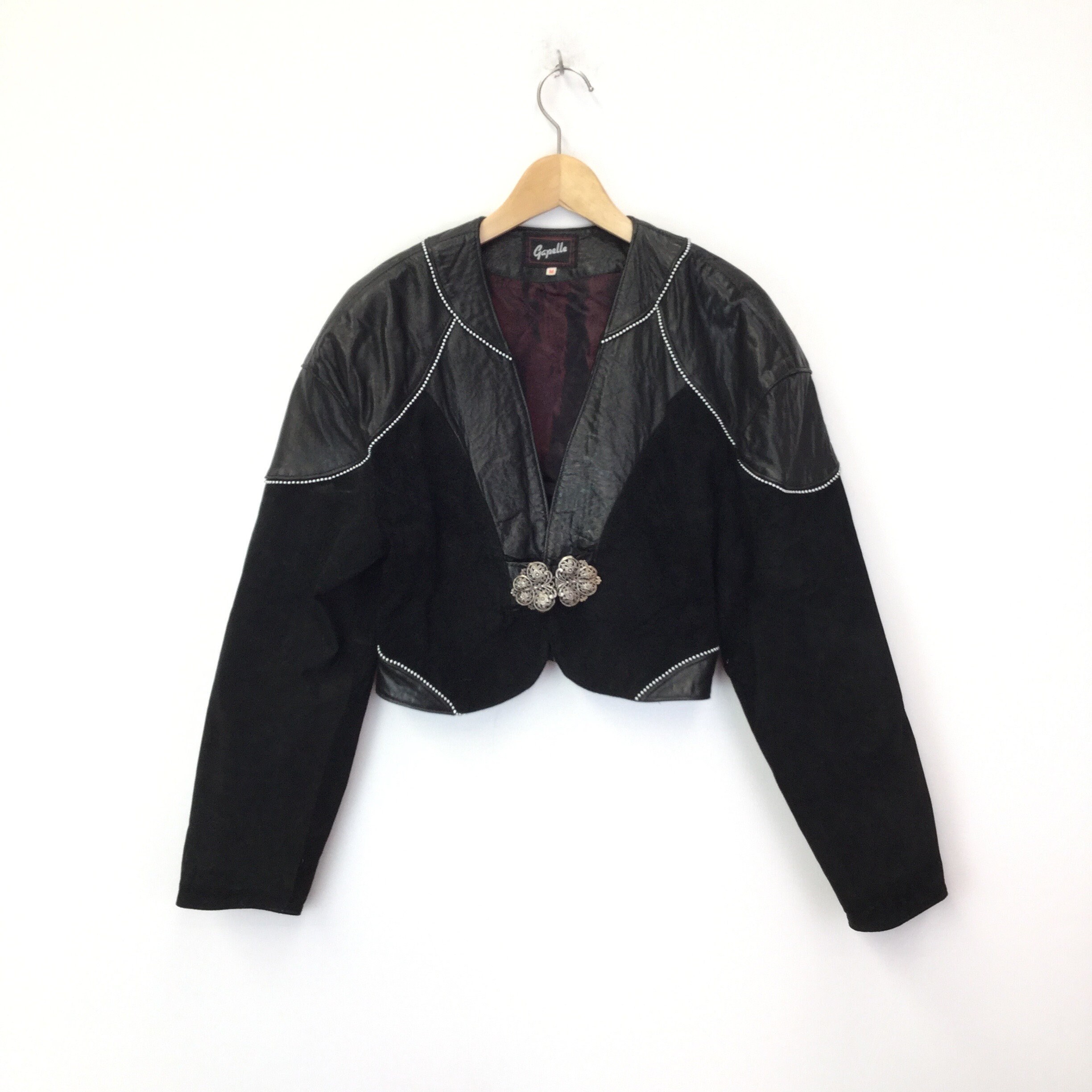 Image of Vintage Suede Cropped Jacket