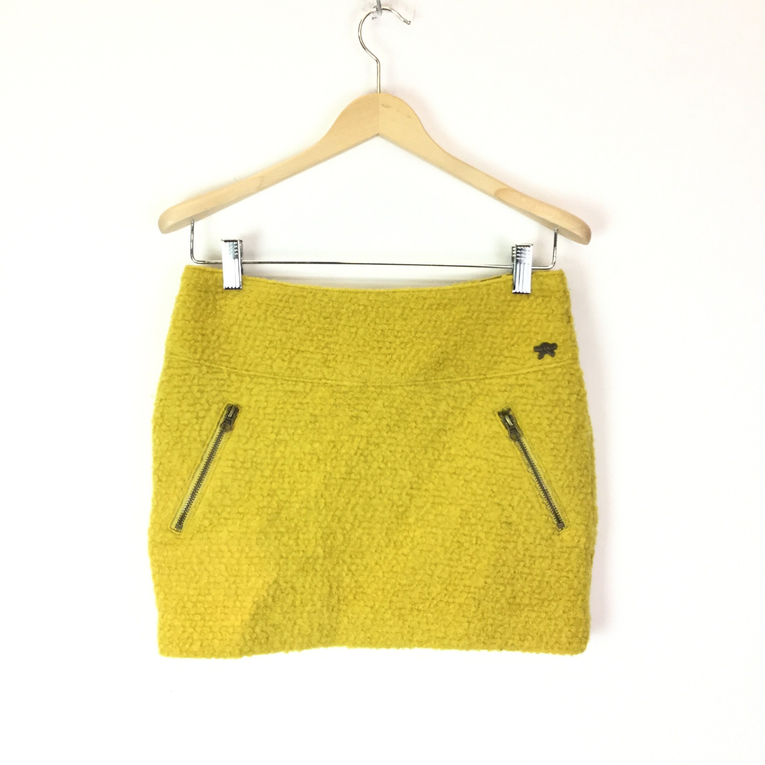Image of Vintage Yellow Knitted Skirt