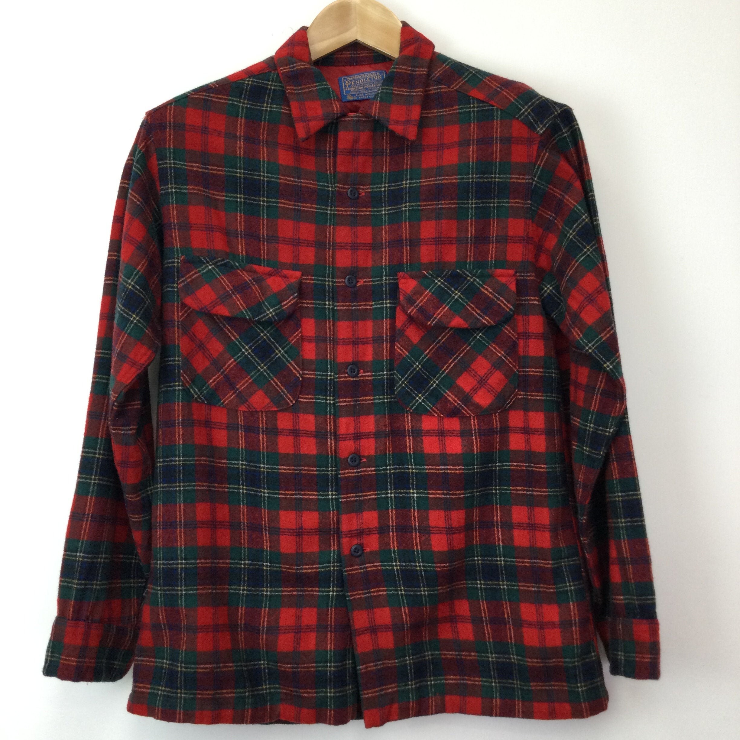 Image of Vintage 1960’S Pendleton Maclean Tartan Loop Collar Shirt
