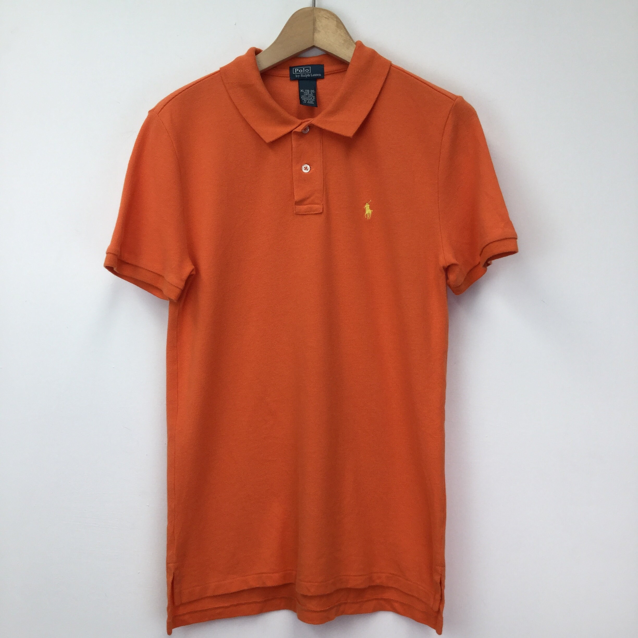 Vintage Orange Ralph Lauren Polo Shirt | Etsy