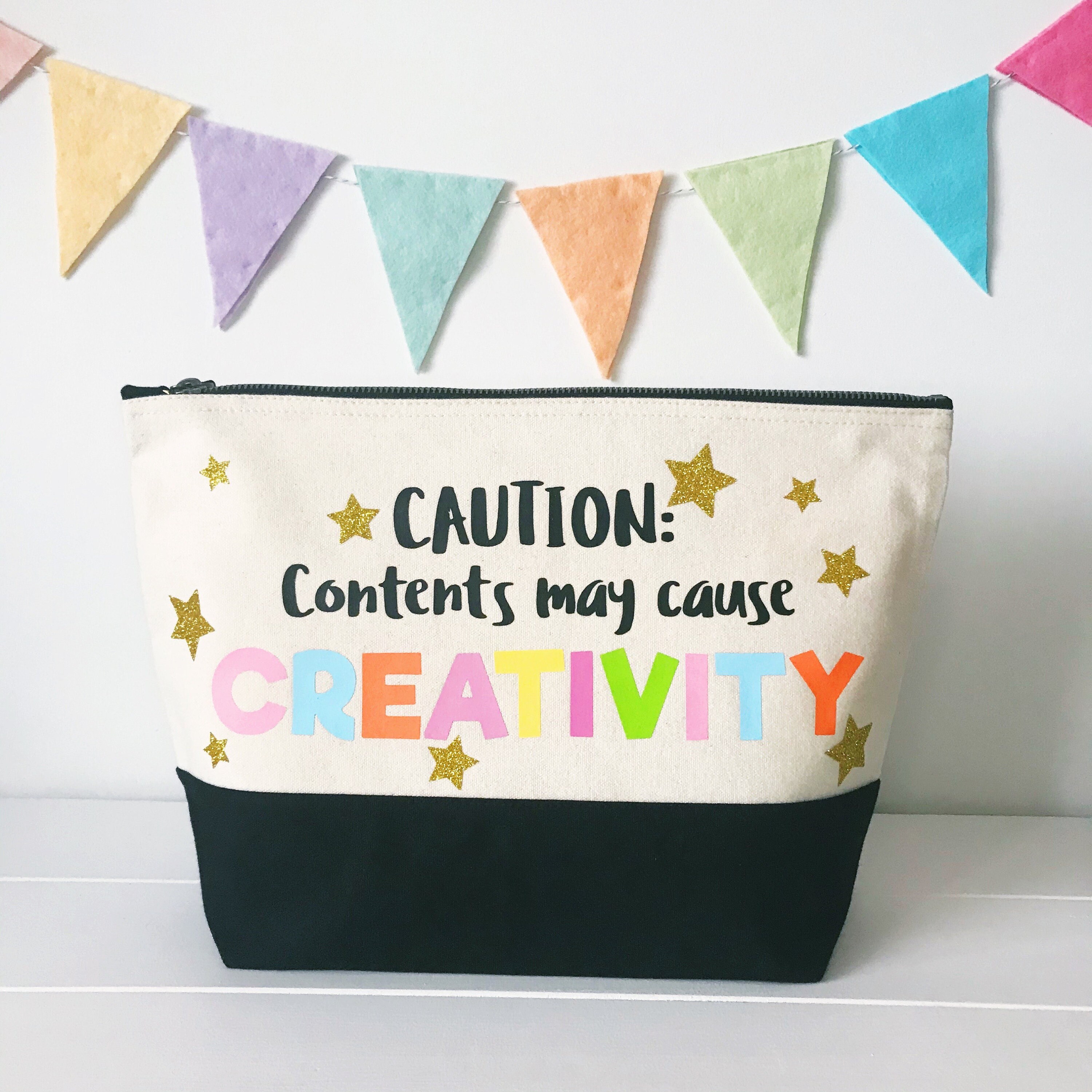 Large Creativity Project Bag, Craft Storage Bag, Extra Large Pencil