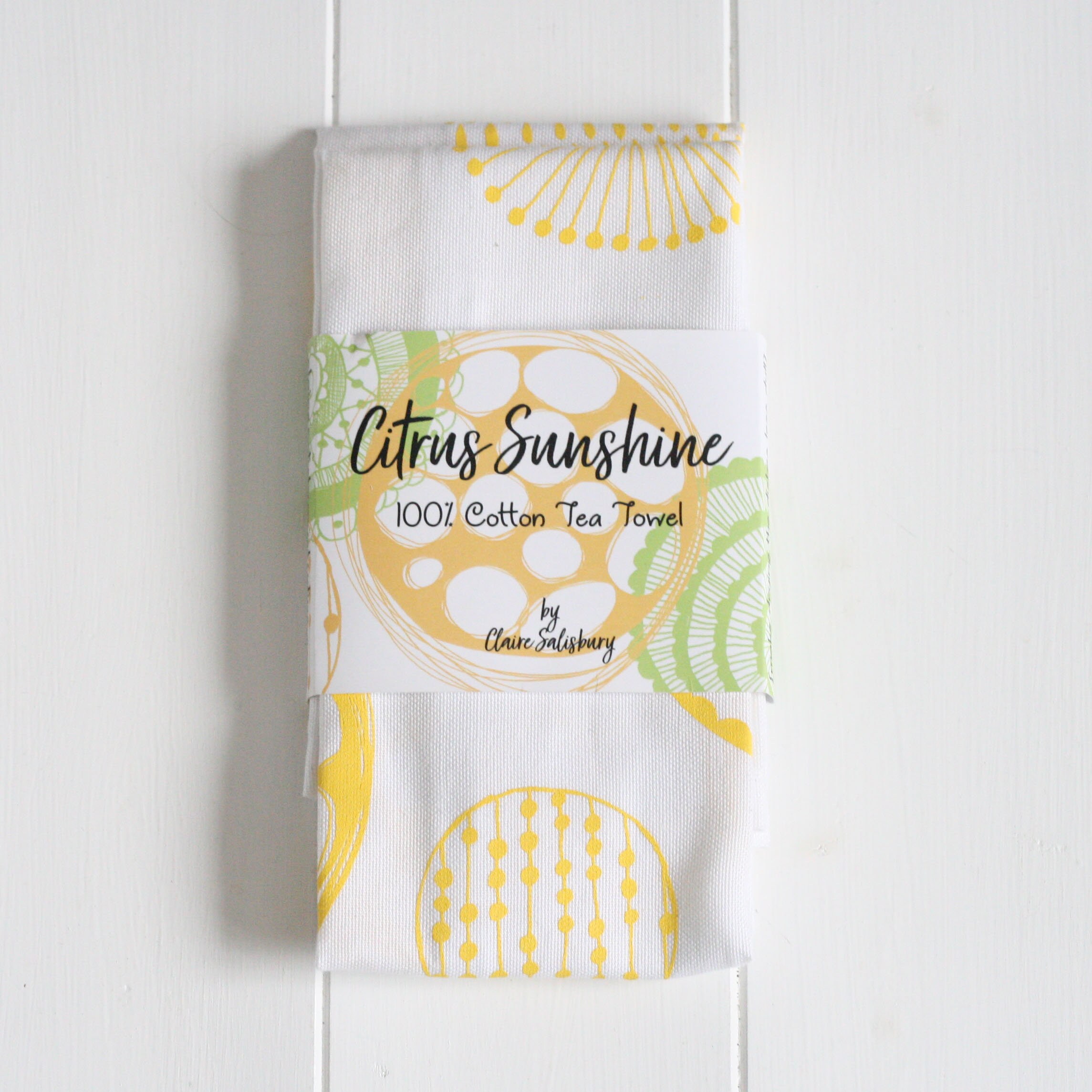 Bright Yellow 100 Cotton Tea Towel, Yellow Kitchen Towel, Screen