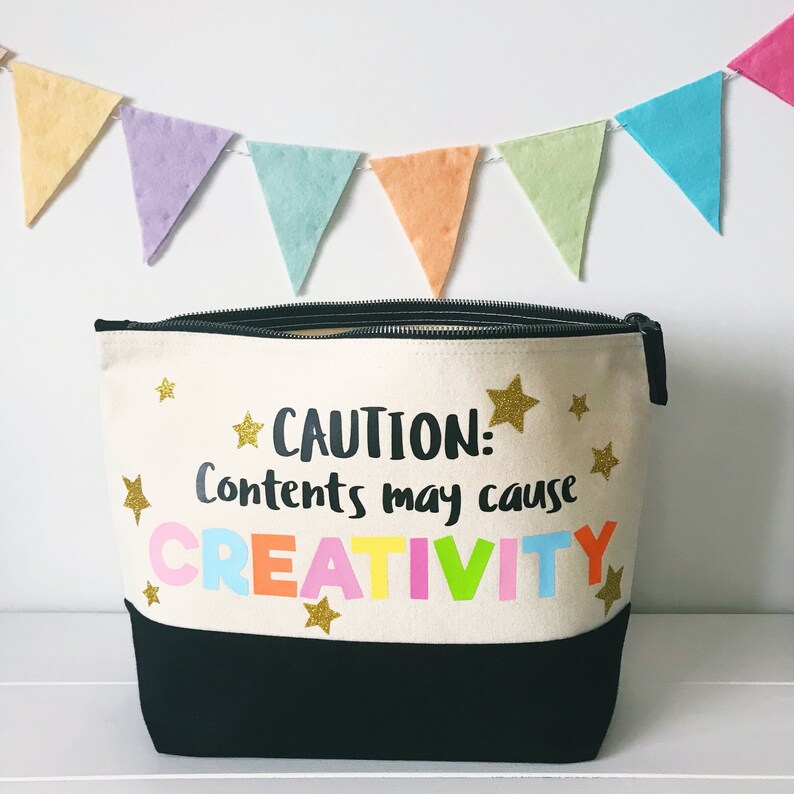 Large Creativity Project Bag, Craft Storage Bag, Extra Large Pencil