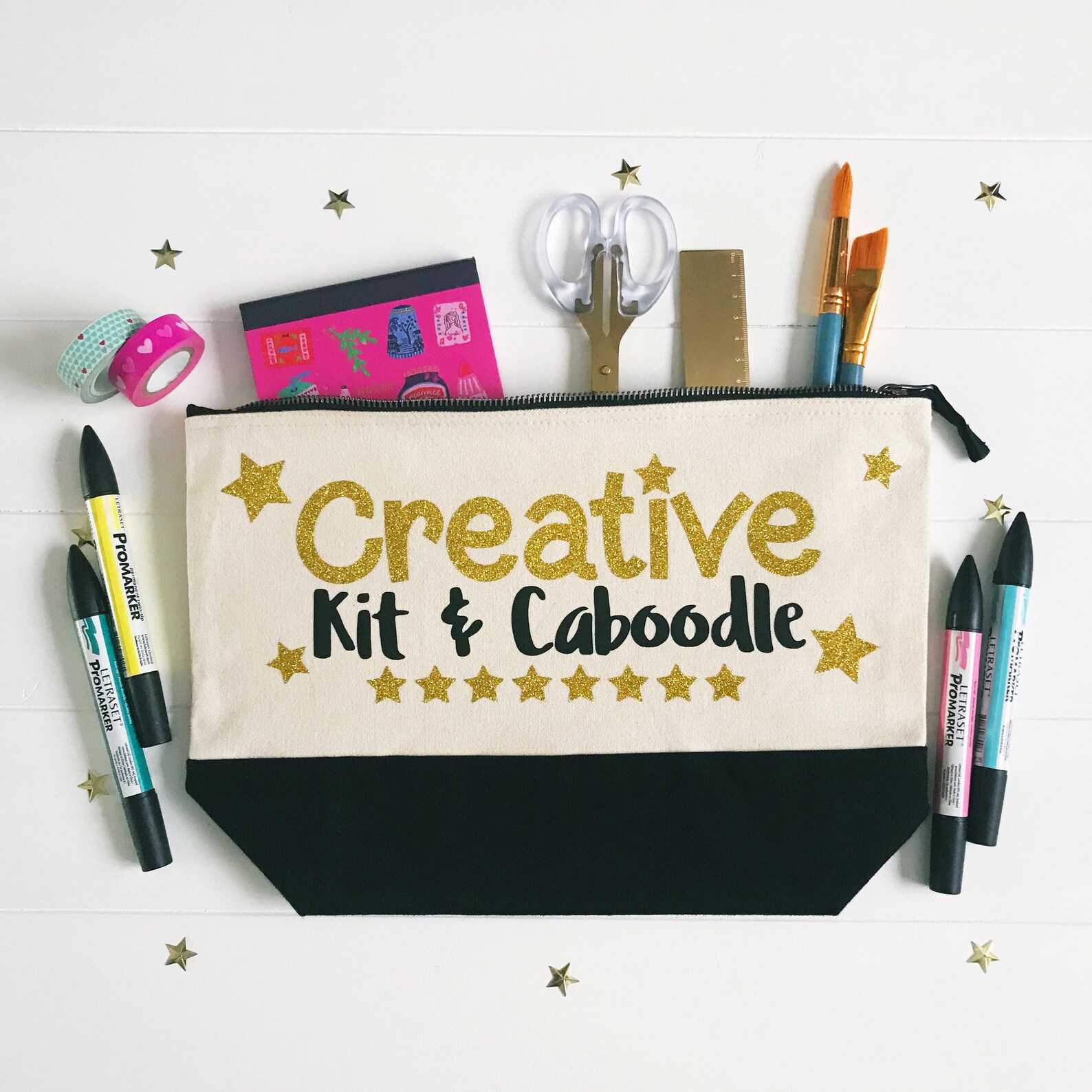 Large Creative Project Bag, Project Bag, Craft Supplies Bag, Craft