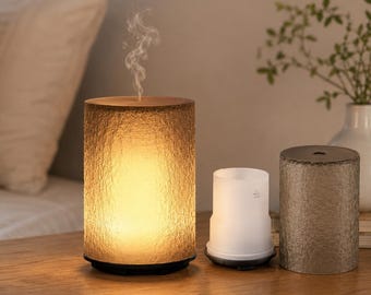 Aromatherapie-Lampe mit Diffusor, Luftbefeuchter, Nachtlicht und Aromatherapie-Funktion fürs Schlafzimmer