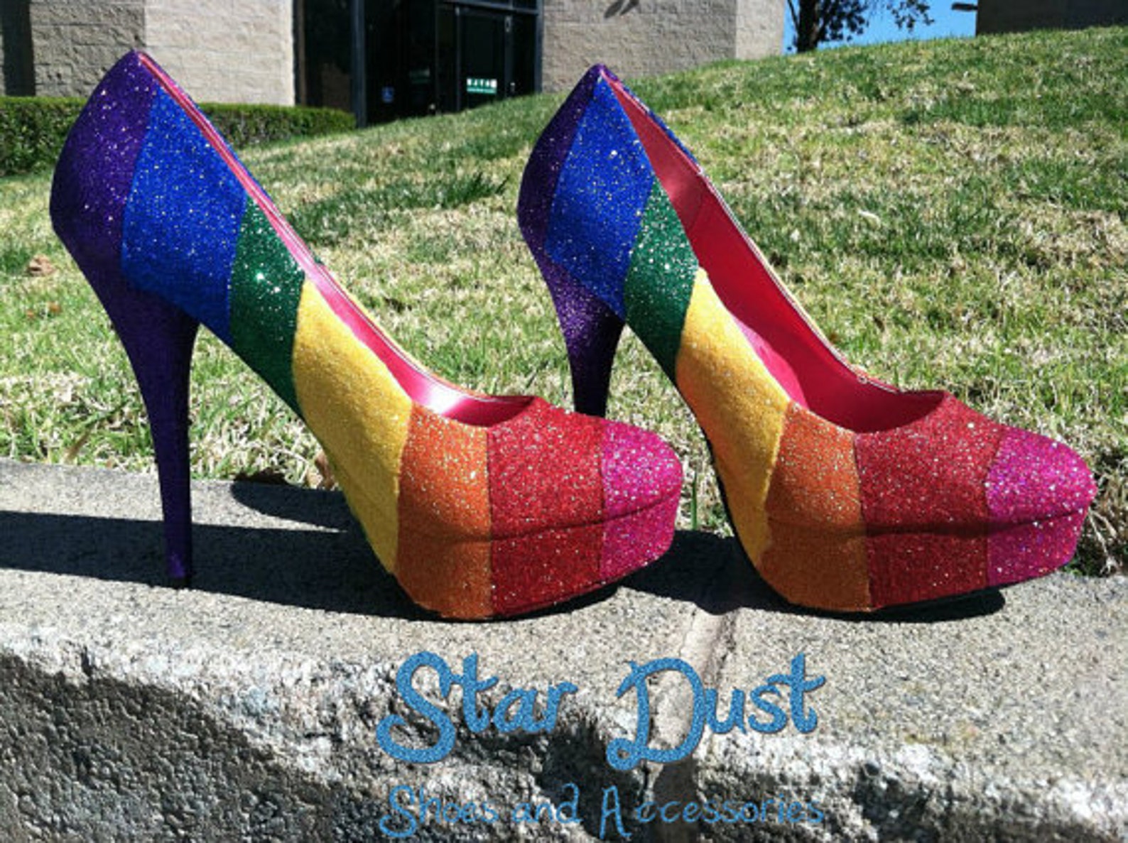 custom glitter shoes