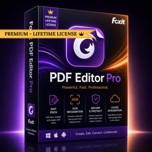 Foxit PDF Editor Pro 2025 PDF Software | Lifetime Access - Instant Download