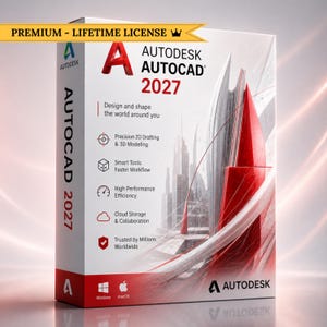Autodesk AutoCAD 2027 Professional CAD Design Software | Lifetime Access - Instant Download