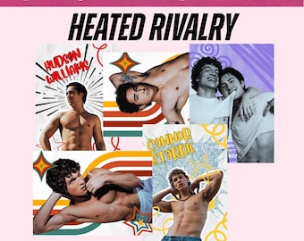 Heated Rivalry Cards, A6 Printable Postcards with Hudcon Fan Art Download