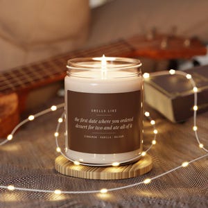 Funny Candle for Her | Smells Like Dessert for Two You Ate Alone | Cinnamon Vanilla Soy Candle | Valentines Gift