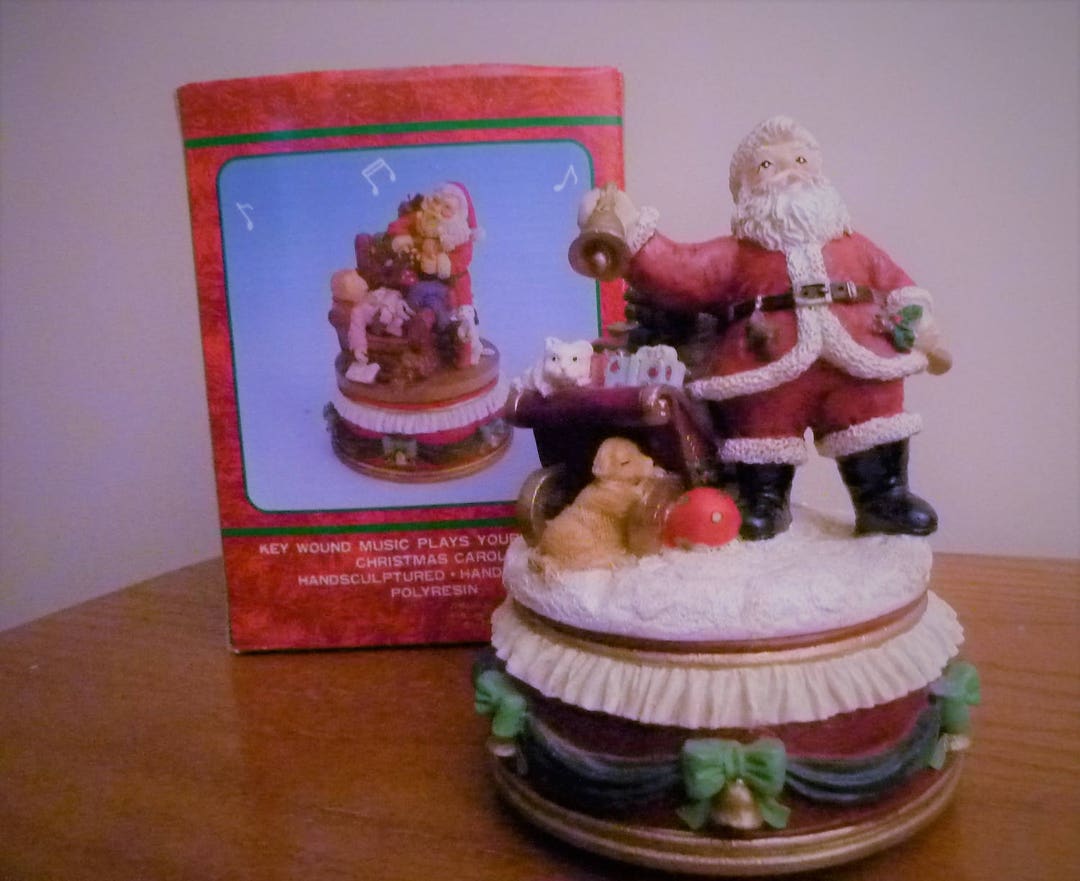 Vintage Santa Music Box