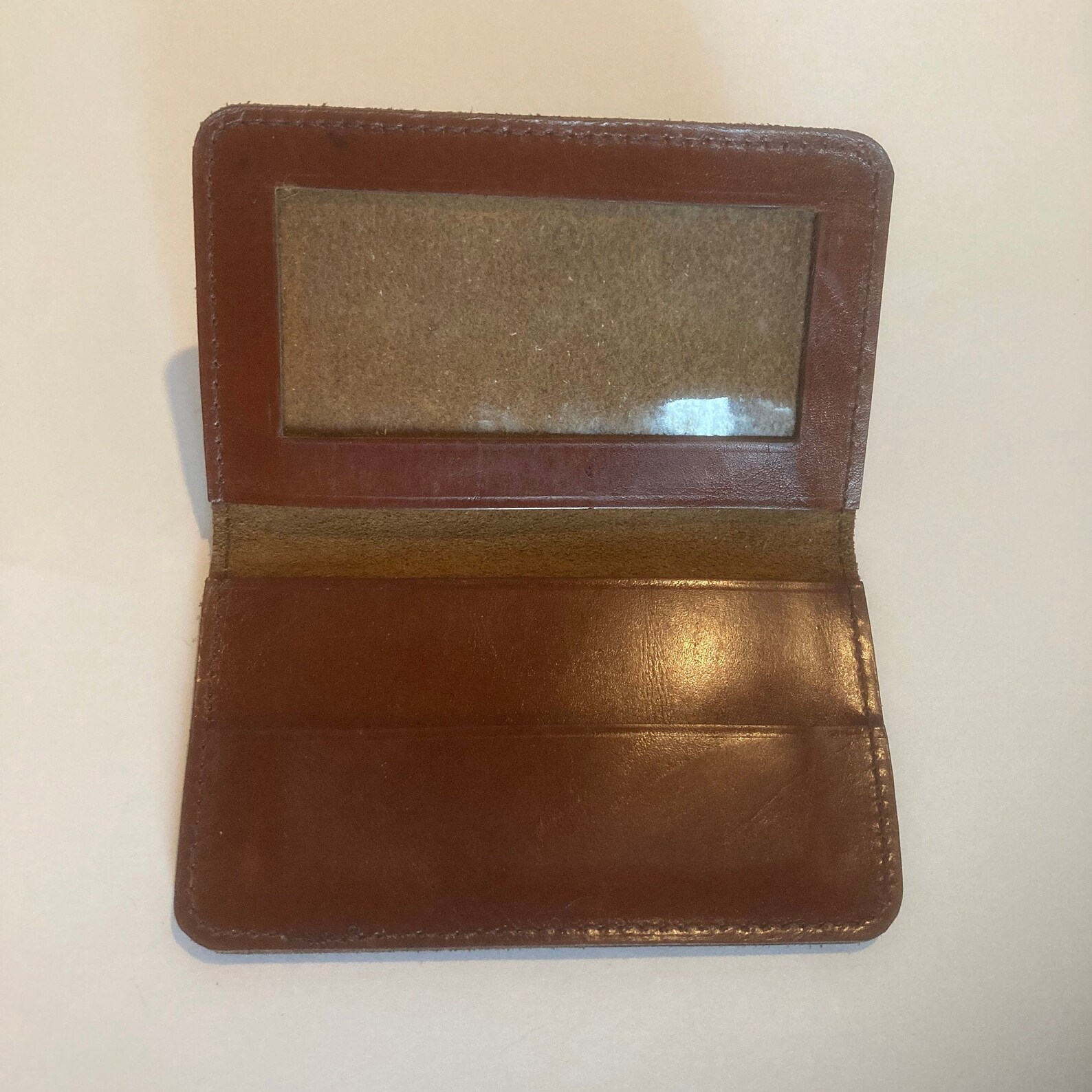 Calling Card Holder Calling Card Jacket Case in Brown Etsy
