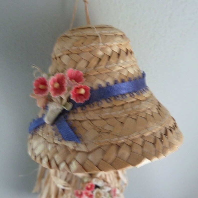 Wall Hanging Natural Straw Home Decor depicting a Beautiful Etsy