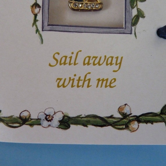 Pin, Lapel Pin, Brooch depicting a tiny sail boat… - image 3