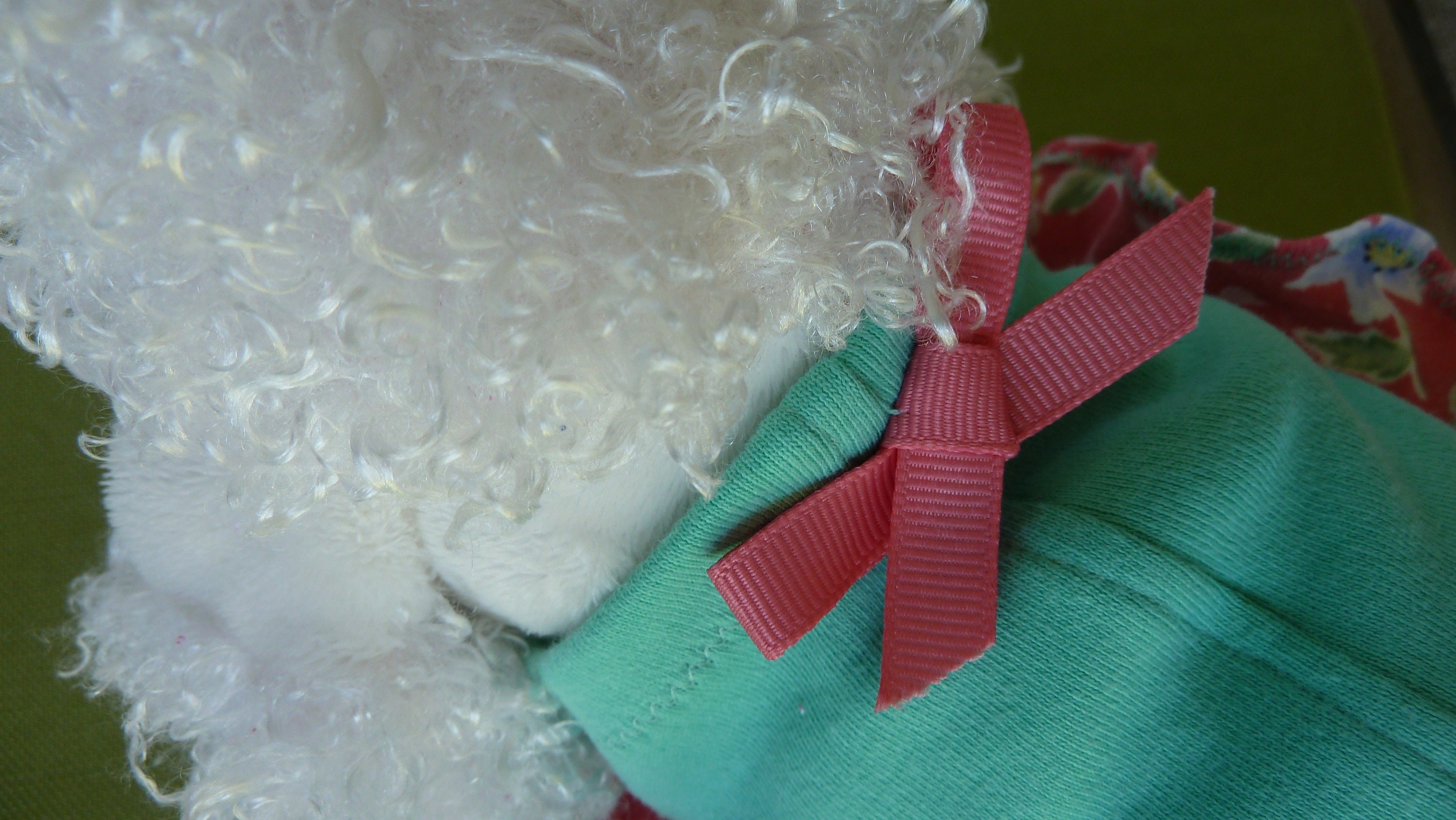 Puppy Dress, Puppy Outfit, Extra Small Puppy Clothes with a Teal Bodice