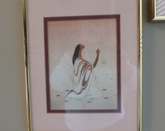 Maxine Noel Ioyan Mani SIGNED Lmtd Ed. Print Framed, First Nations