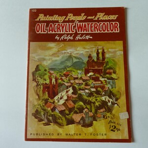 Vintage Painting Art Book: Oil, Acrylic, Watercolor Techniques