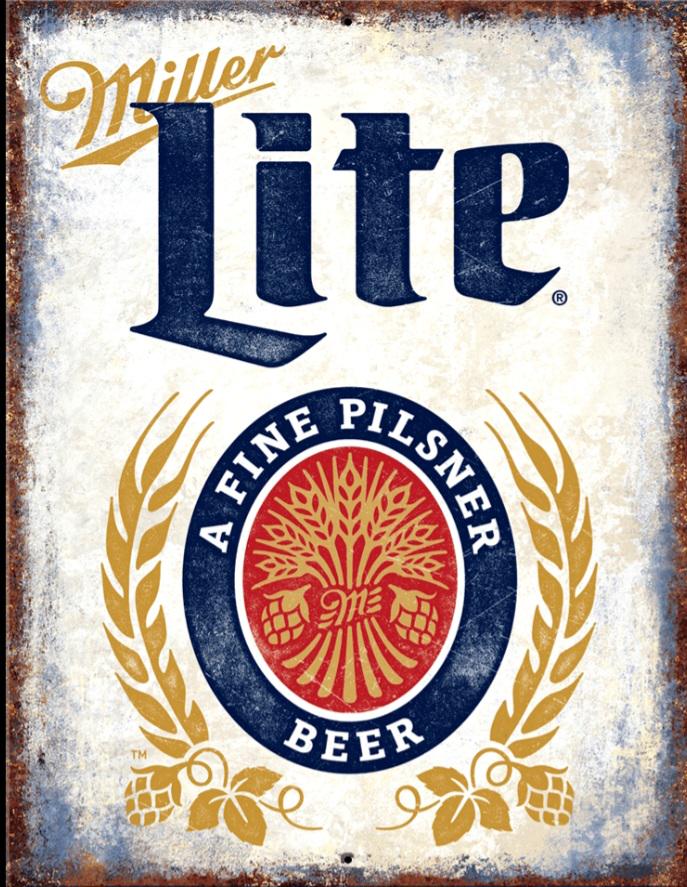 Vintage Miller Lite Poster - Etsy