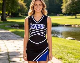 One Tree Hill Cheerleader Uniform Tank Top Skirt High School Costume Set