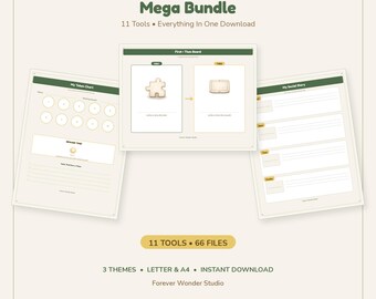 Visual Routine Mega Bundle | 11 Autism ADHD Printable Tools | Complete Visual Support Kit | Instant Download
