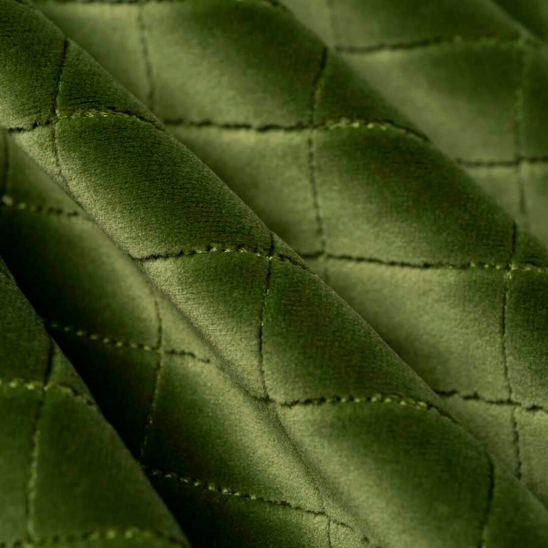 Olive Green Velvet Upholstery Fabric for Furniture and Drapery Green