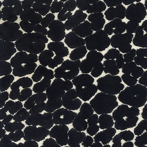 Black Animal Velvet Upholstery Fabric for Furniture - Modern Black Animal Skin Velvet - Raised Velvet Cheetah Upholstery Fabric - SP 5311