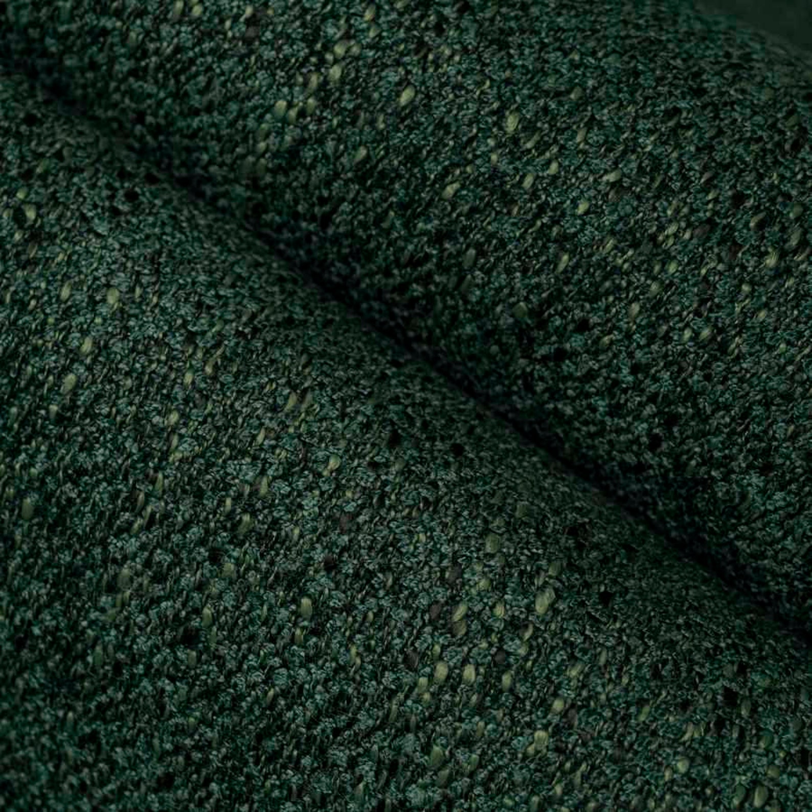 Dark Green Tweed Upholstery Fabric by the Yard Green Small Etsy