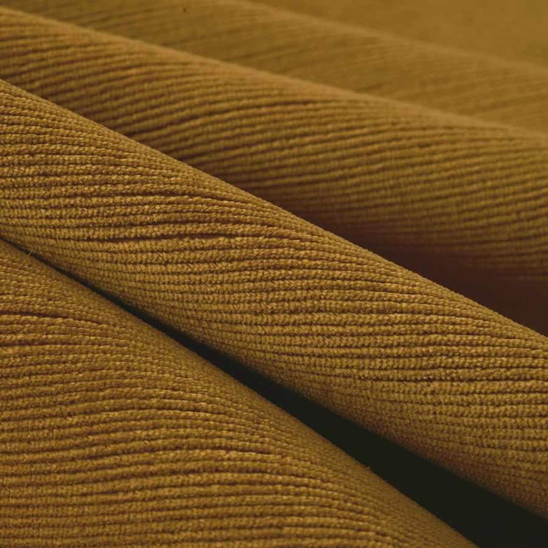 Gold Velvet Upholstery Fabric Heavy Duty Dark Gold Textured Velvet