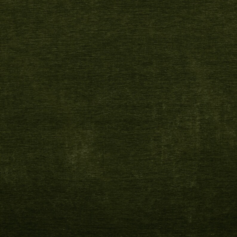 Olive Green Velvet Upholstery Fabric Durable Solid Olive Etsy