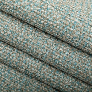 Aqua Tweed Fabric 