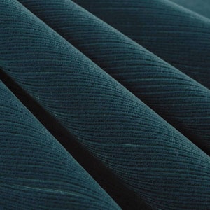 Blue Velvet Upholstery Fabric - Heavy Duty Teal Blue Velvet Fabric for Furniture and Pillows - Durable Velvet for Chairs - SP 934