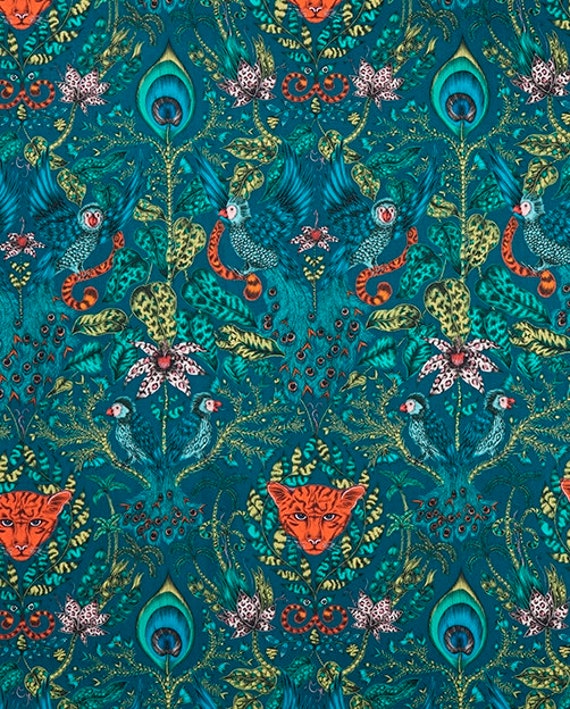 Exotic Animal Upholstery Drapery Fabric By The Yard Modern Etsy