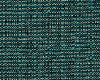 Emerald Green Tweed Upholstery Fabric - Multicolored Tweed Fabric for Furniture - Dark Green Tweed Fabric for Sofas and Chairs - SP 1612