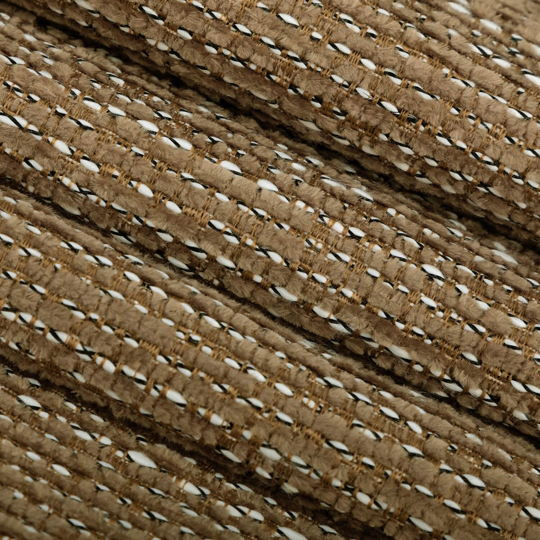 Brown Crypton Upholstery Fabric Black White Stain Resistant Fabric for ...