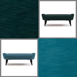 Teal Velvet Upholstery- Solid Teal Velvet Fabric for Furniture - Aquamarine Velvet for Chairs - Solid Turquoise Velvet Fabric - SP 836