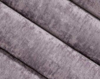 Lavender Velvet Upholstery Fabric - Solid Crypton Velvet Fabric for Furniture - Light Purple Stain Resistant Velvet  -  SP 805