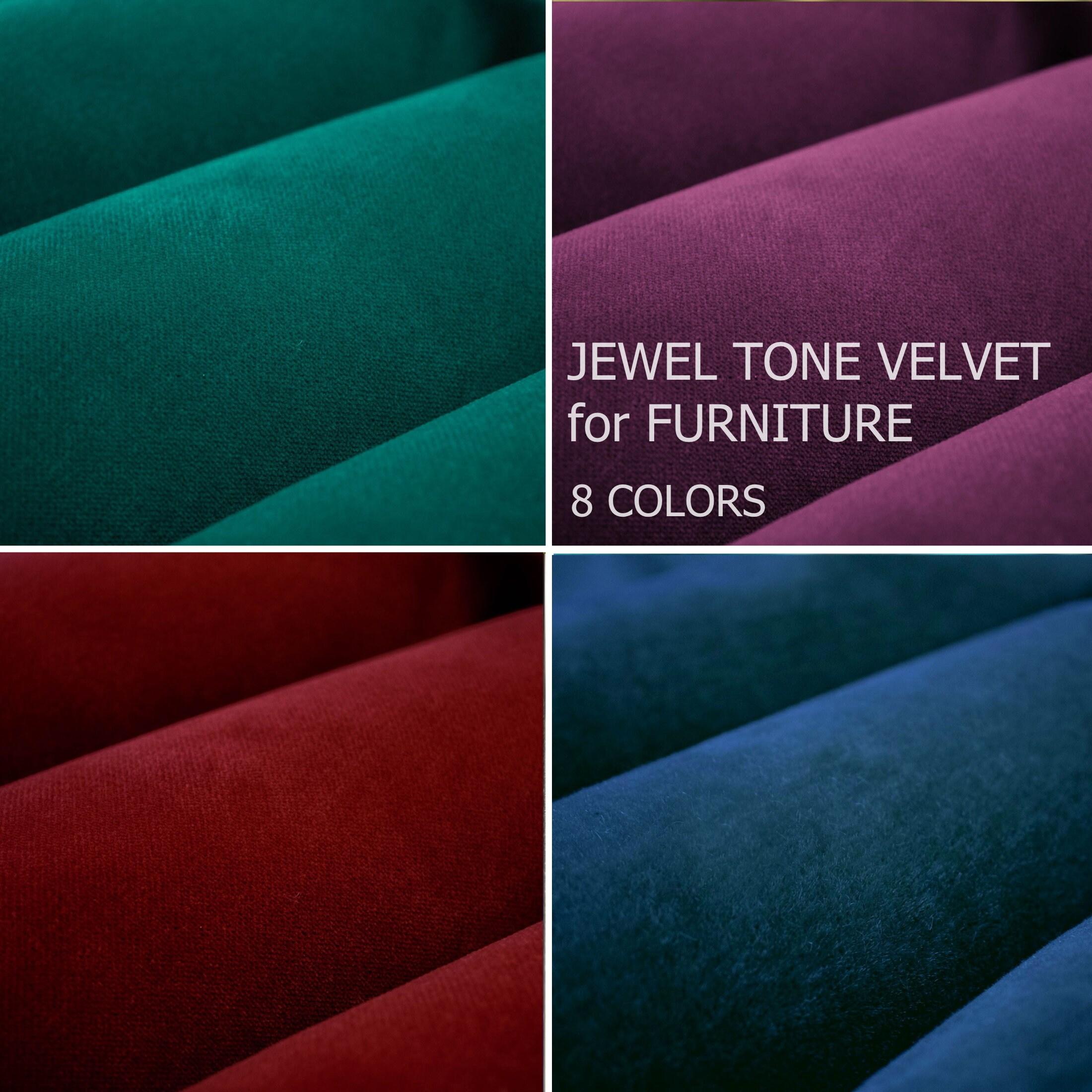 Teal Velvet Upholstery Fabric for Furniture Durable Etsy