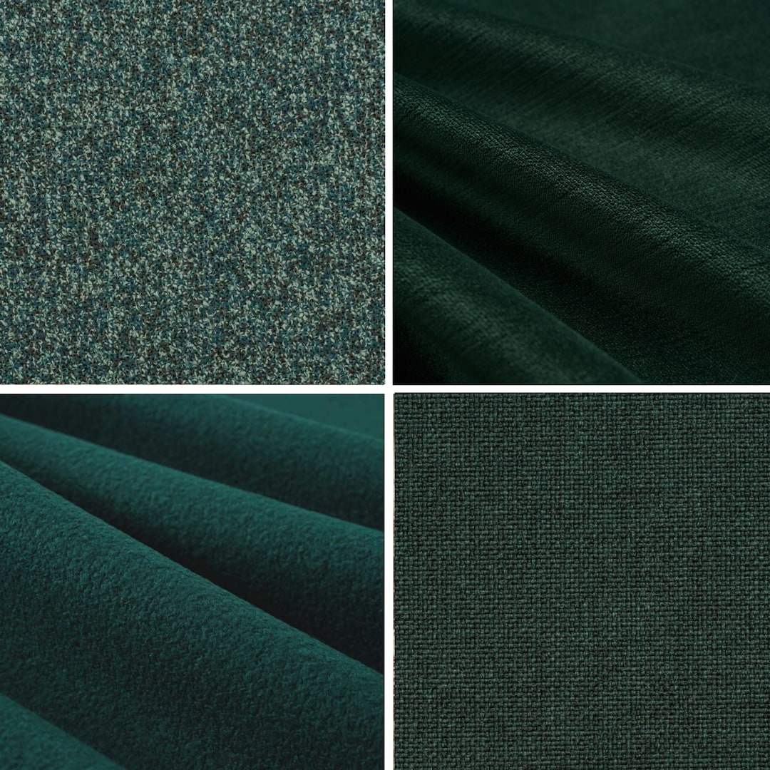Buy Emerald Green Upholstery Fabric for Furniture Dark Green Tweed ...