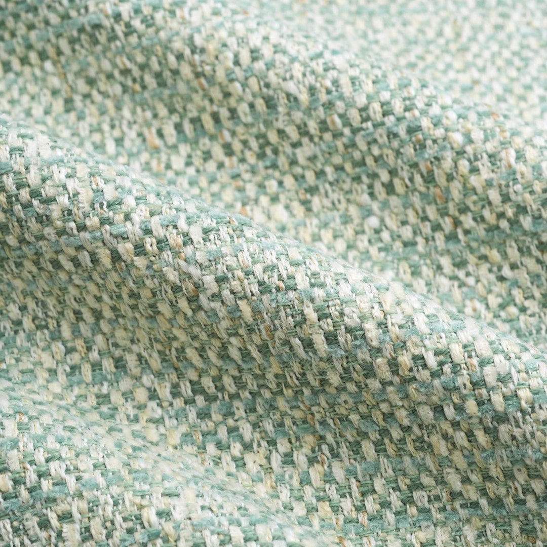 Mint Green Upholstery Fabric Mint Green Tweed Fabric for Etsy