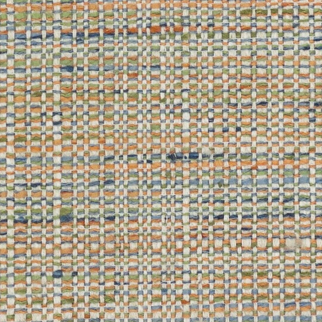 Blue Orange Upholstery Fabric Modern Coral Tweed Fabric for Furniture