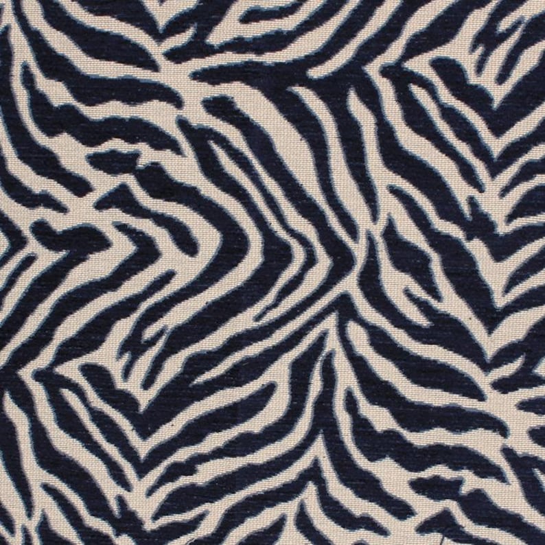 Custom Dark Blue Pillows Blue Animal Upholstery Fabric Animal Home Decor Exotic Animal Fabric for Furniture Upholstery 3 Colors