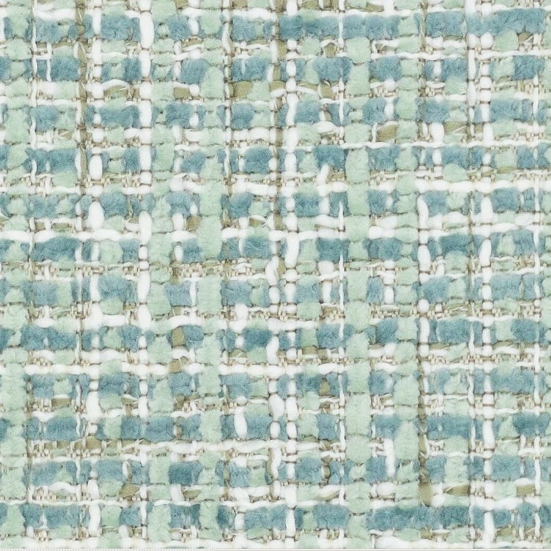 Mint Green Upholstery Fabric Durable Blue Green Tweed Upholstery Fabric
