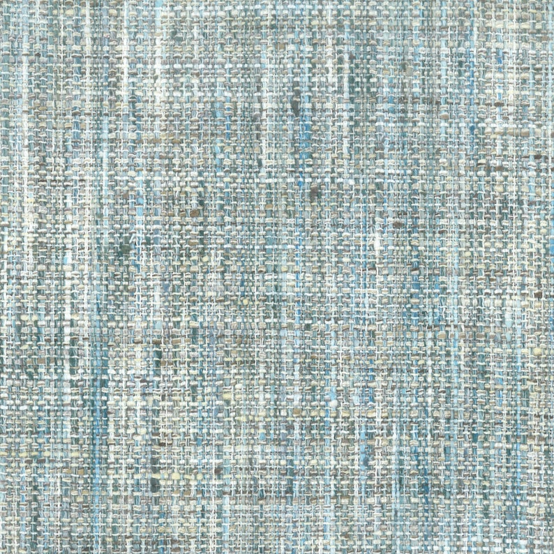 Aqua Blue Upholstery Fabric Durable Tweed Fabric for Etsy