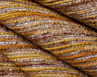 Gold Woven Upholstery Fabric for Furniture - Contemporary Mustard Yellow Crypton Fabric for Upholstery - Gold Chair + Sofa Fabric - SP 216