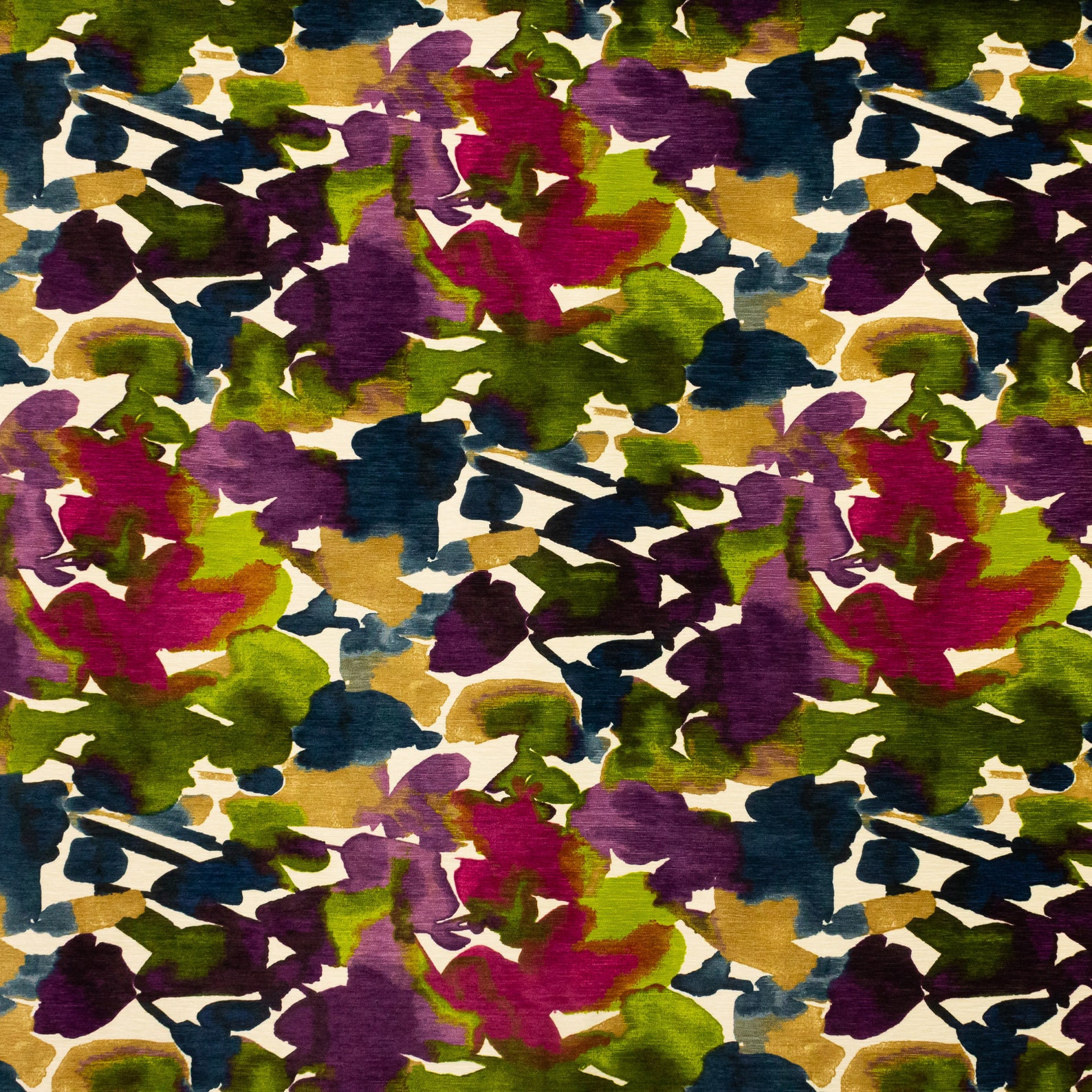 Peacock Blue Floral Velvet Upholstery Fabric Pink Purple Etsy