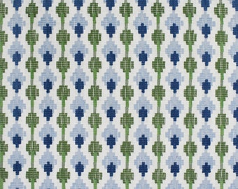Olive Green Upholstery Fabric - Olive Green Navy Blue Upholstery Fabric for Furniture - Blue Performance Stain Resistant Fabric SP 4561