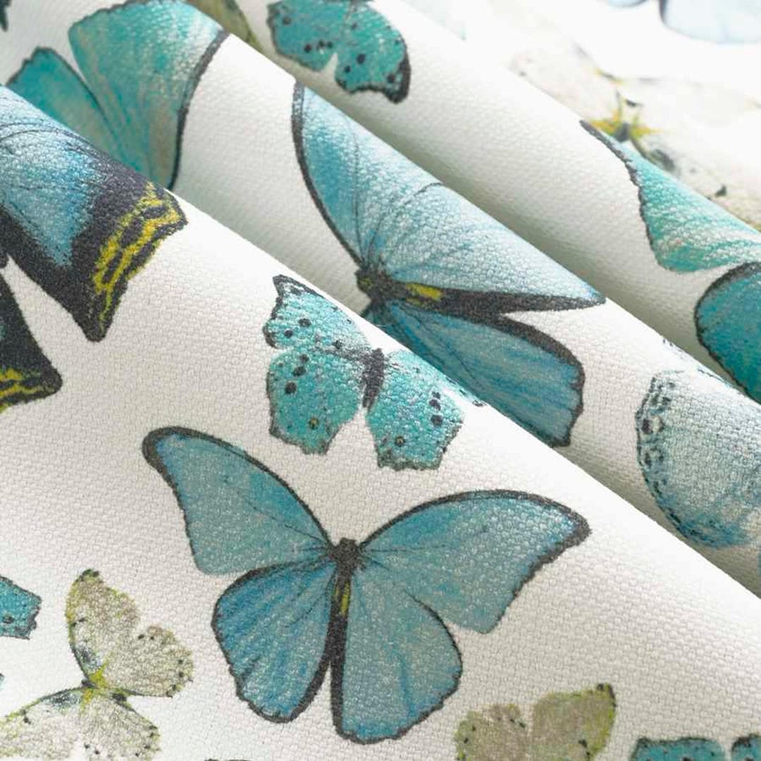 Turquoise Upholstery and Drapery Fabric - Large Scale Modern Fabric ...