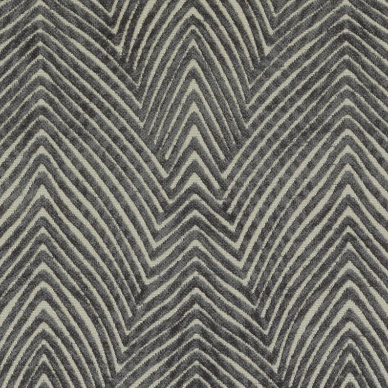 Modern Dark Grey Velvet Upholstery Fabric ON SALE Etsy