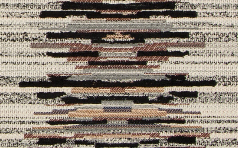 Black Woven Upholstery Fabric for Furniture Contemporary Black Upholstery Fabric Grey Black Textured Stripe Fabric Custom Pillows